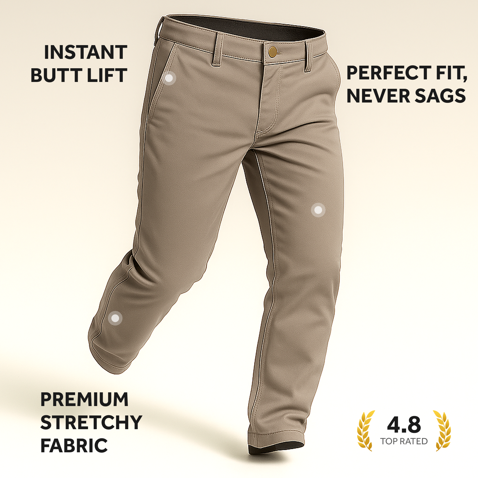 Feel Good Dark Khaki Chinos
