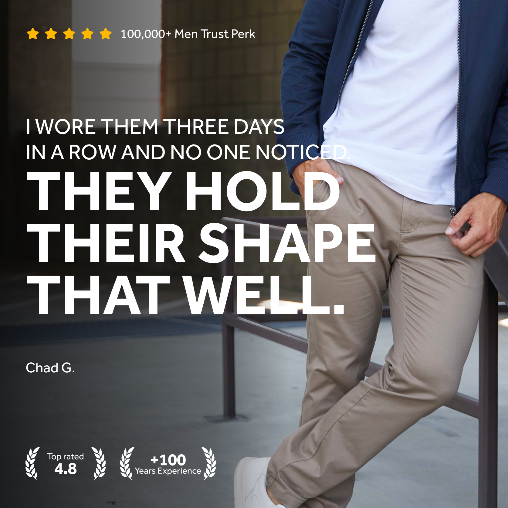 Feel Good Dark Khaki Chinos