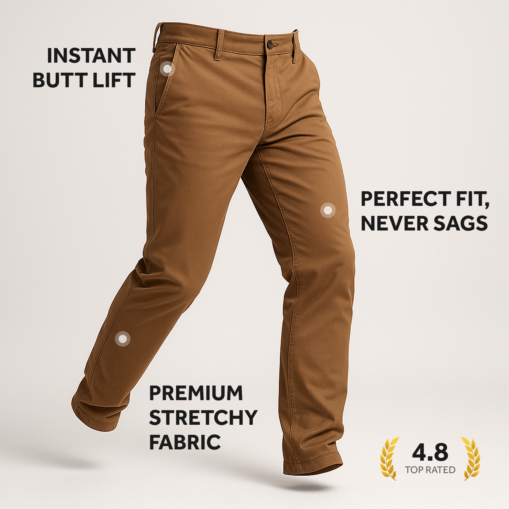 Feel Good Chinos in Smooth Oak