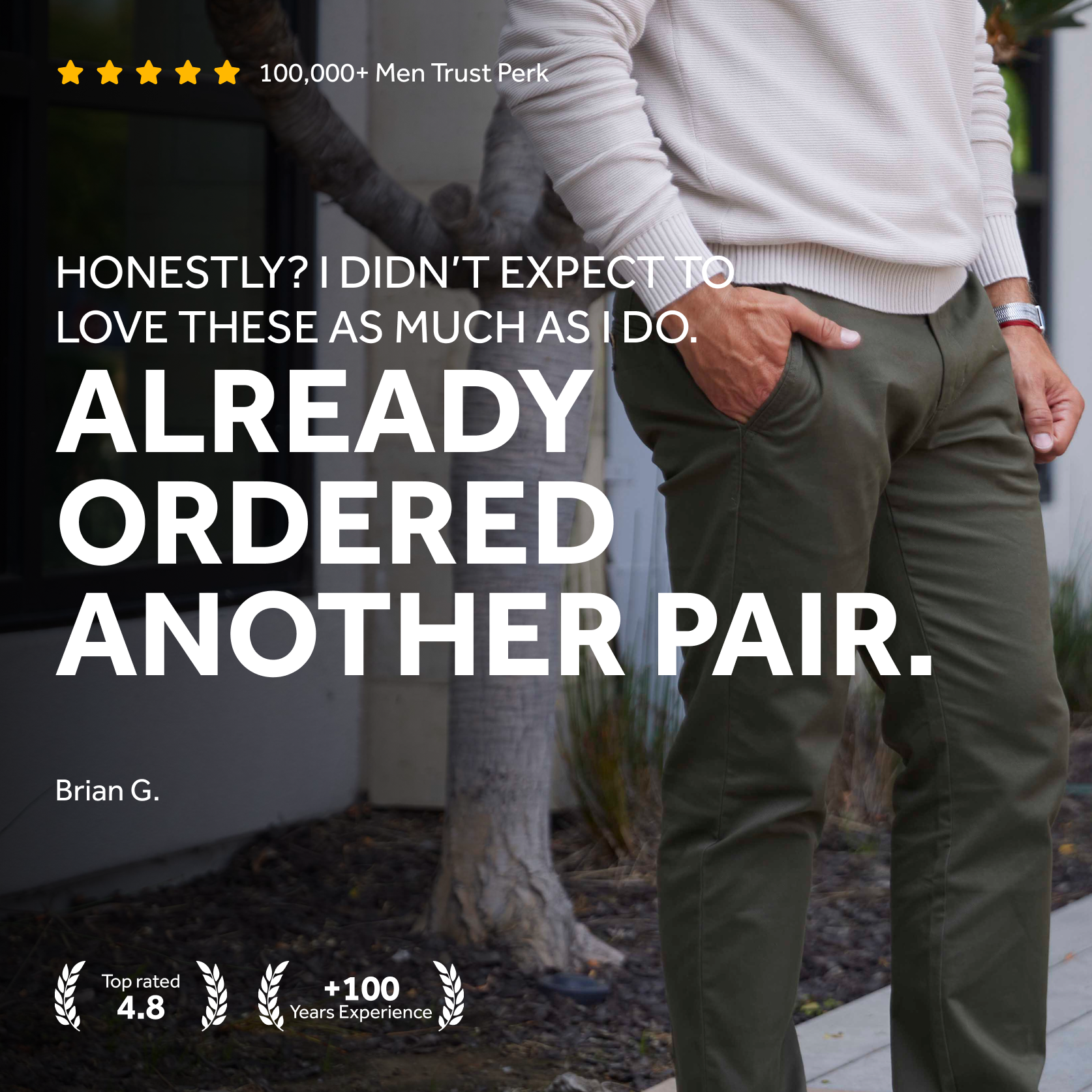 Feel Good Camo Olive Chinos