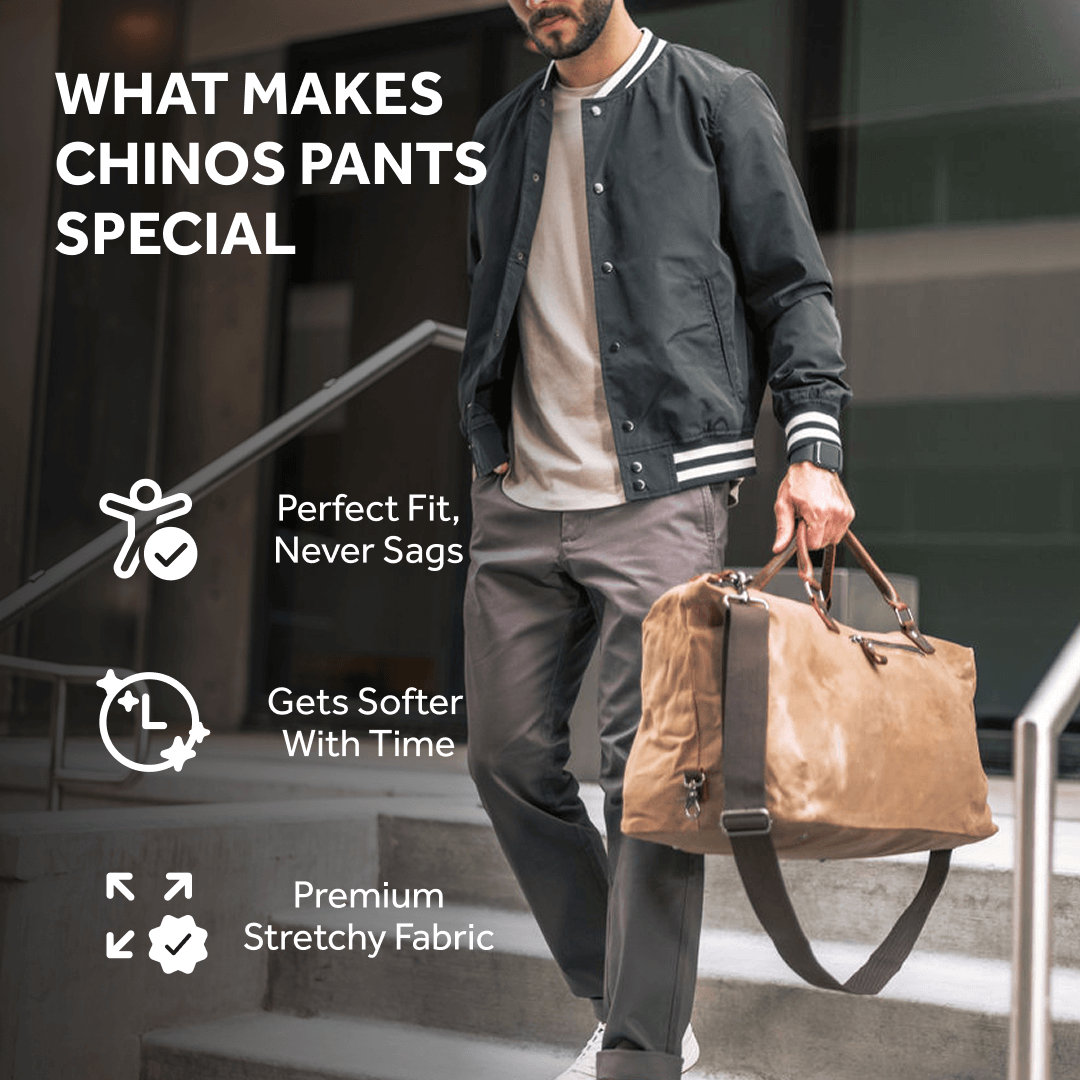 Feel Good Chinos in Faded Black