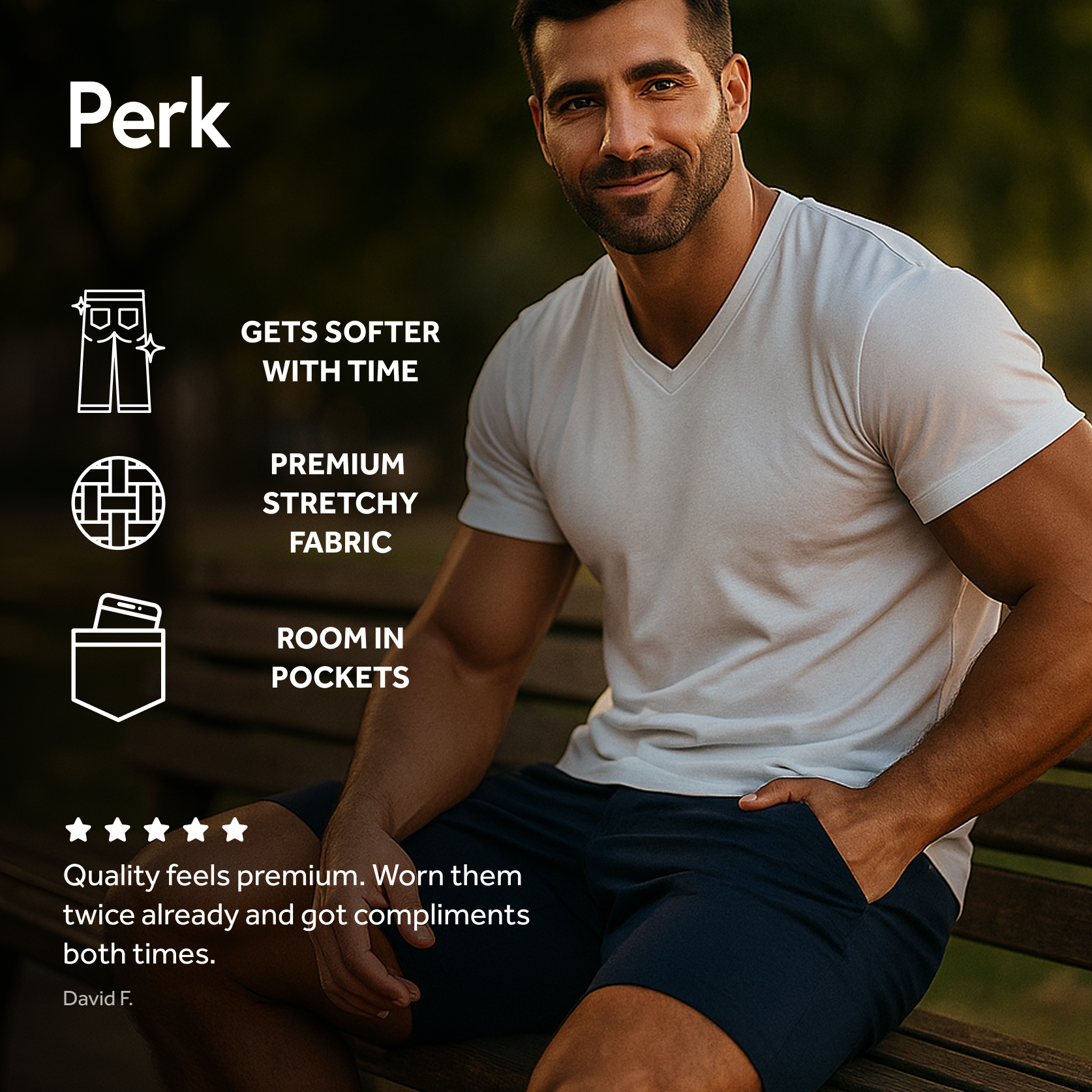 Feel Good Ink Blue Shorts