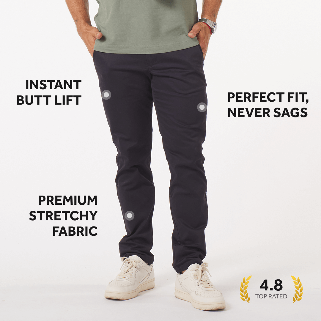 Feel Good Chinos in Ink Blue