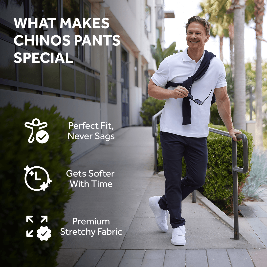 Feel Good Chinos in Ink Blue