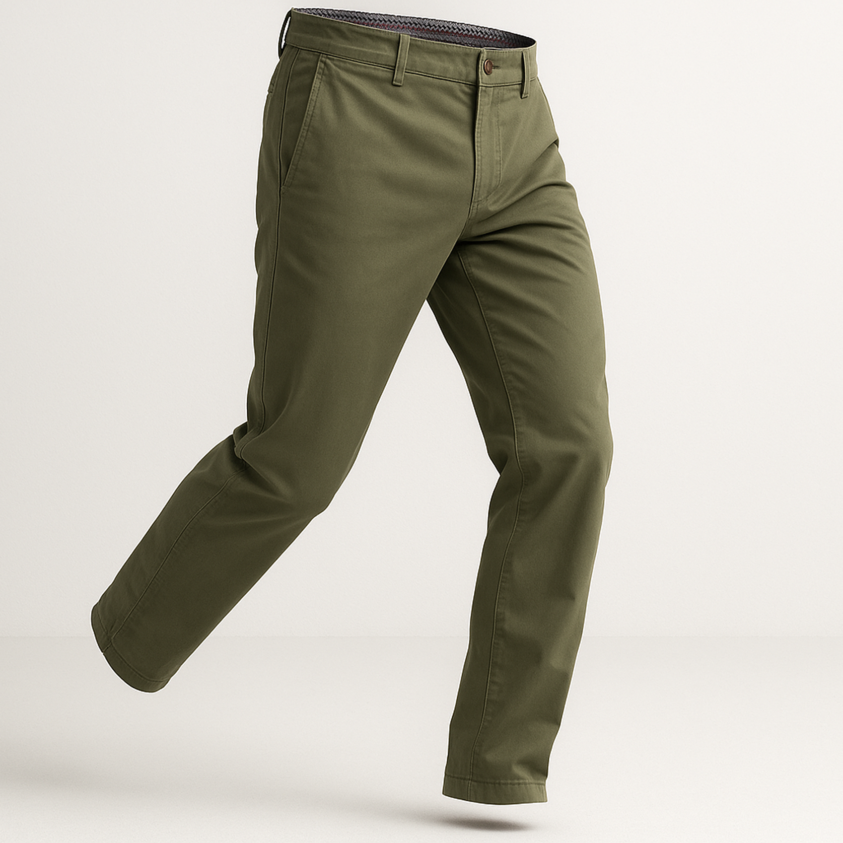 Feel Good Camo Olive Chinos