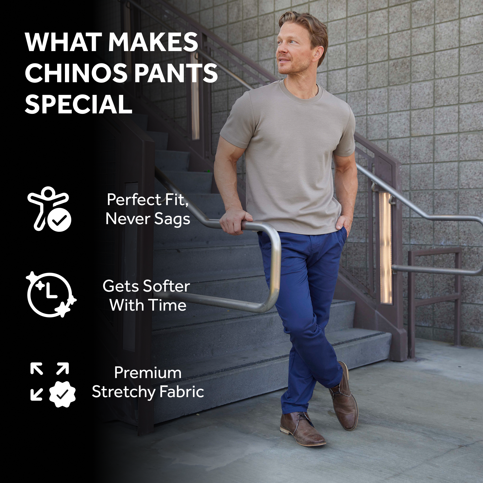 Feel Good Riverside Blue Chinos
