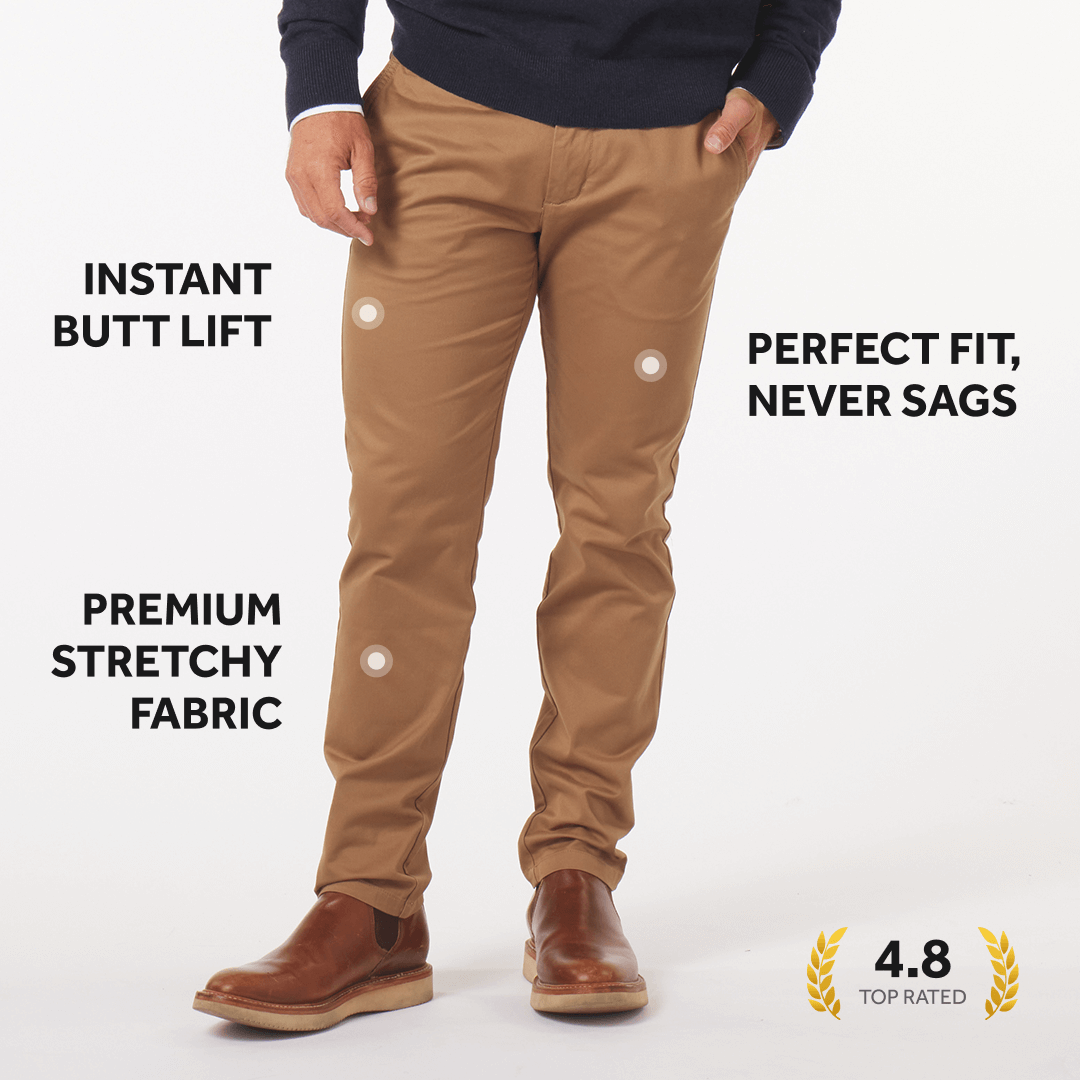 Feel Good Chinos in Smooth Oak
