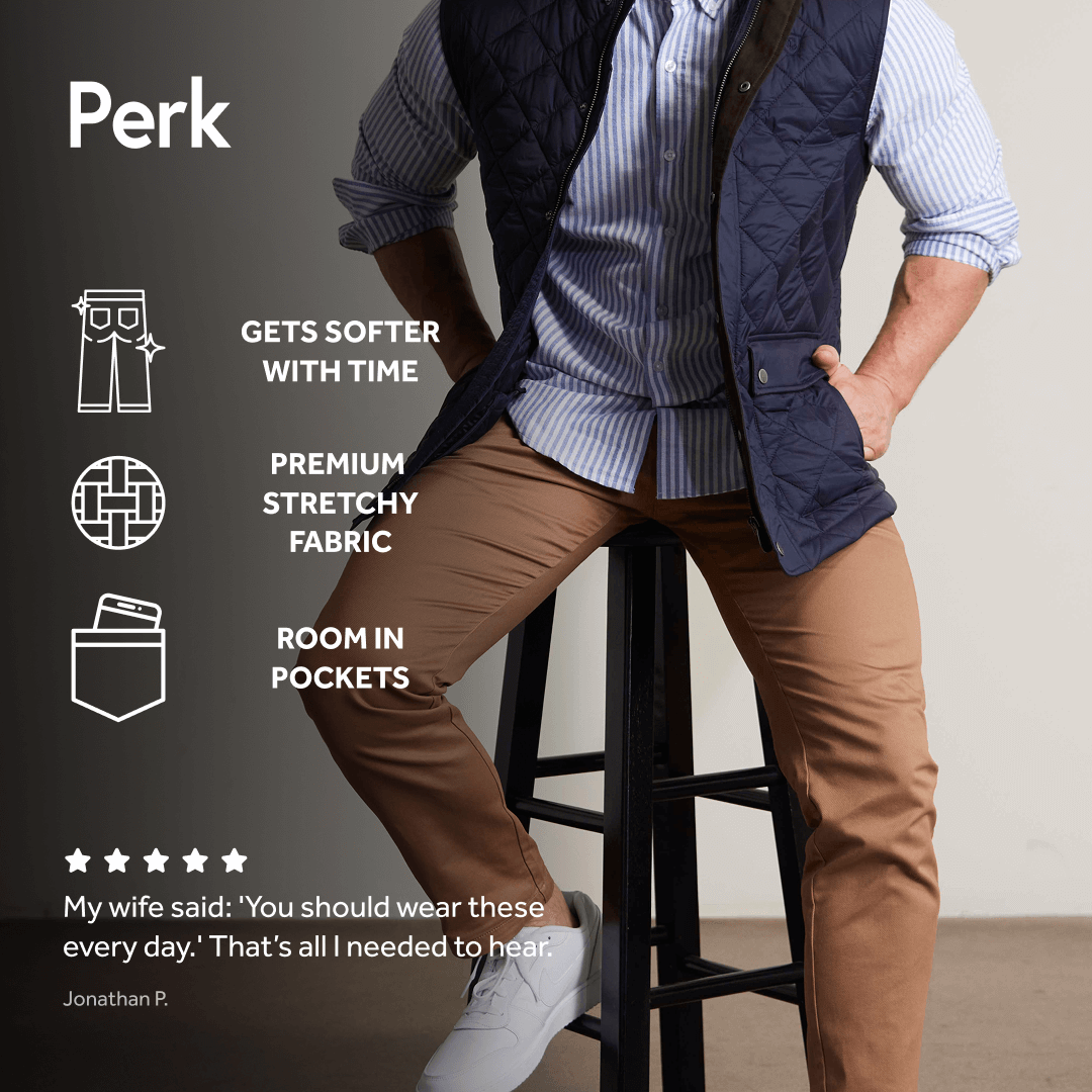 Feel Good Chinos in Smooth Oak