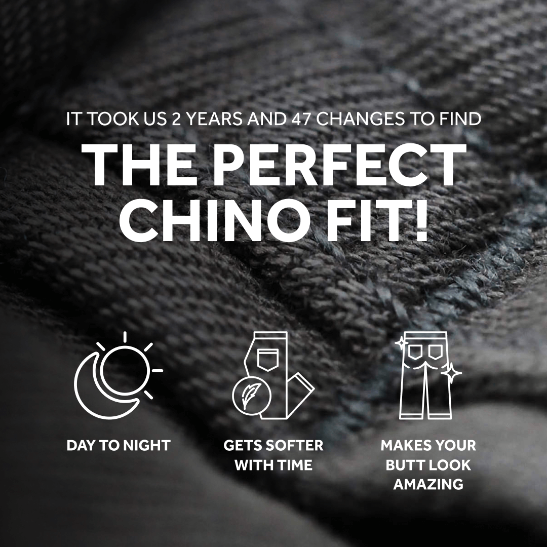 Feel Good Solid Black Chinos