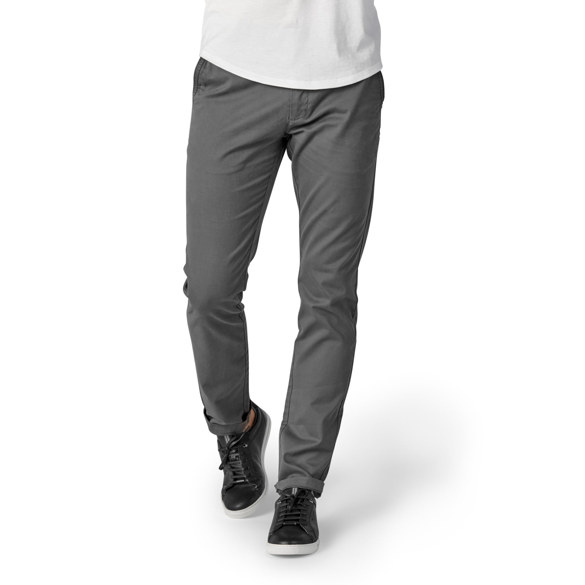 Chino Pants in Faded Black