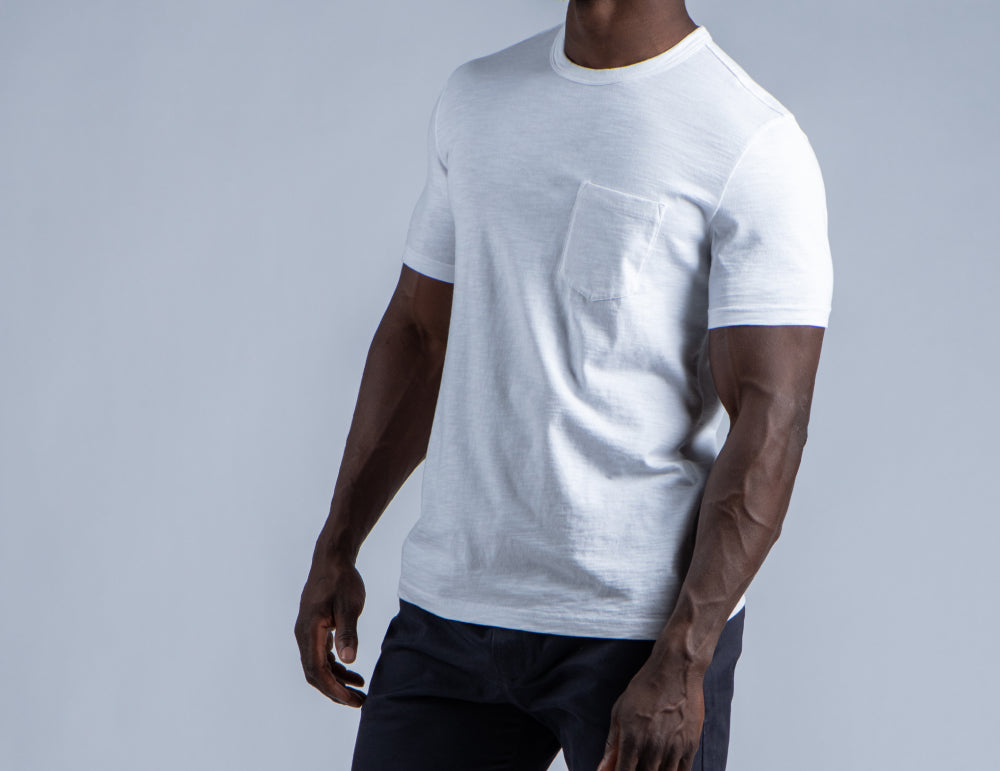 Stylish Looks to Wear a White Pocket T-shirt, Pocket T-shirt Styles
