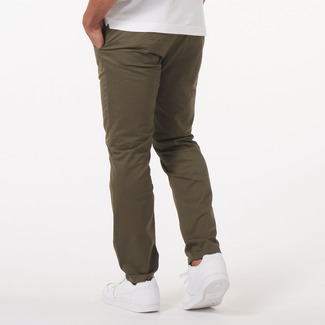 Feel Good Camo Olive Chinos