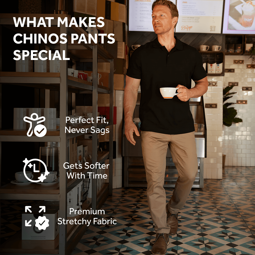 Feel Good Dark Khaki Chinos