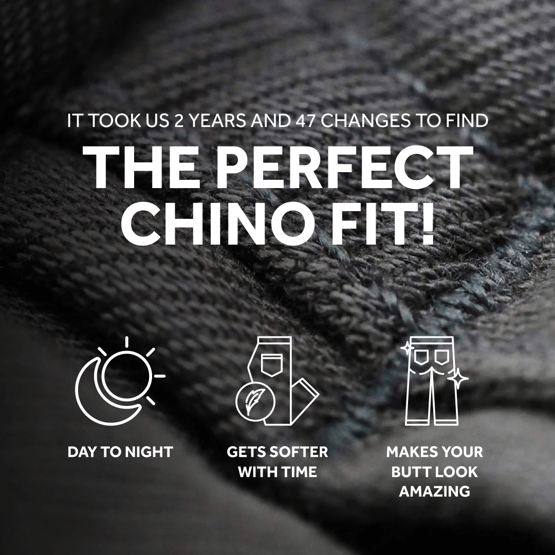 Feel Good Chinos in Faded Black