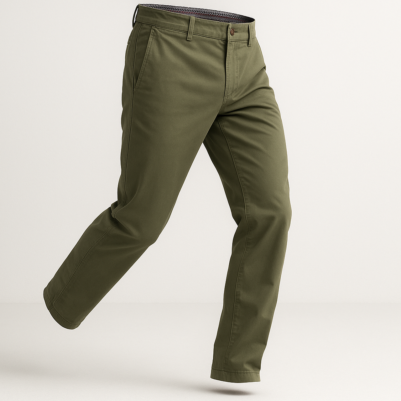 Feel Good Camo Olive Chinos