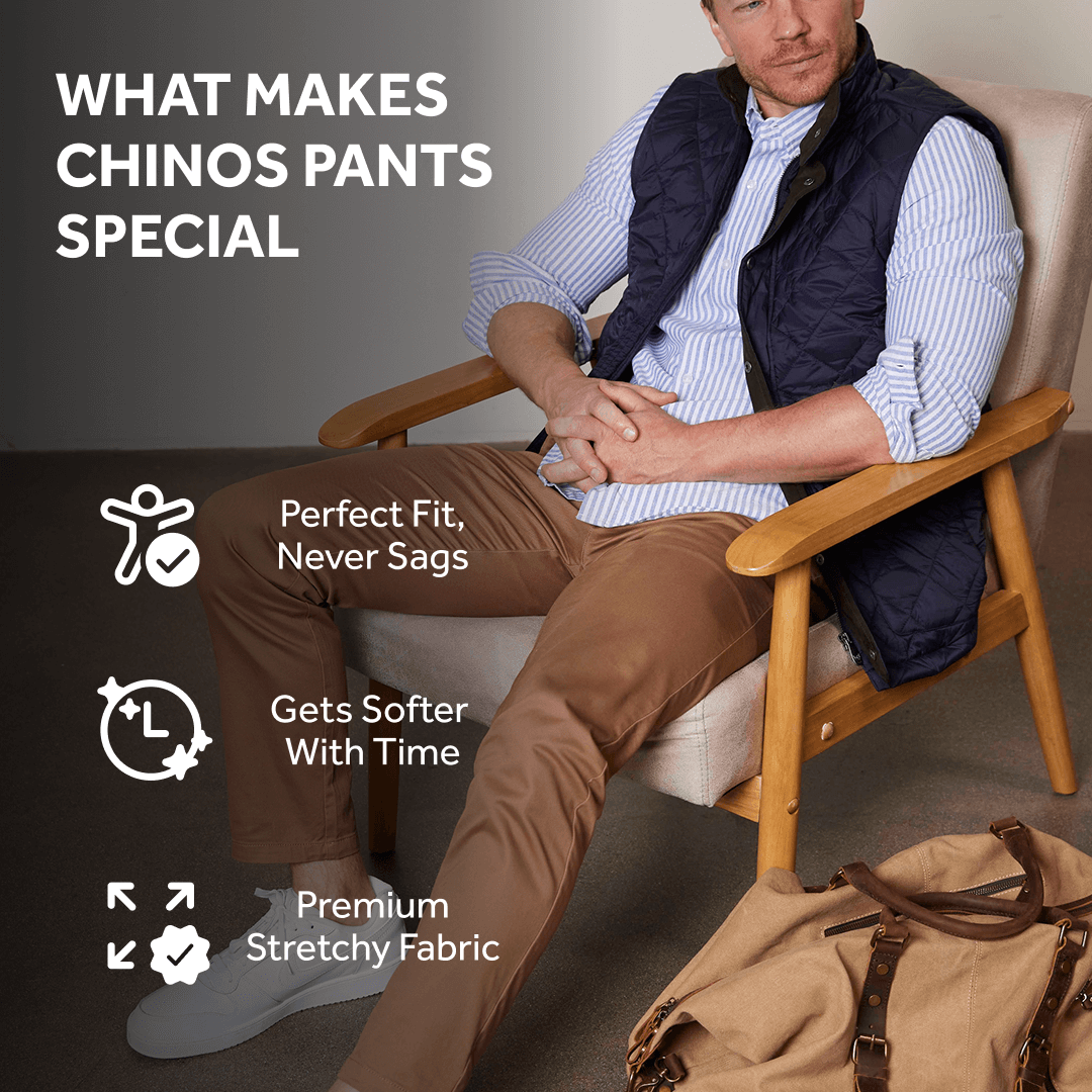 Feel Good Chinos in Smooth Oak